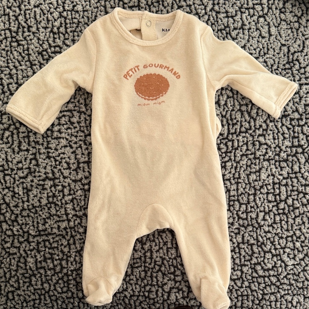 Petit Gourmand Cream Kids Footie